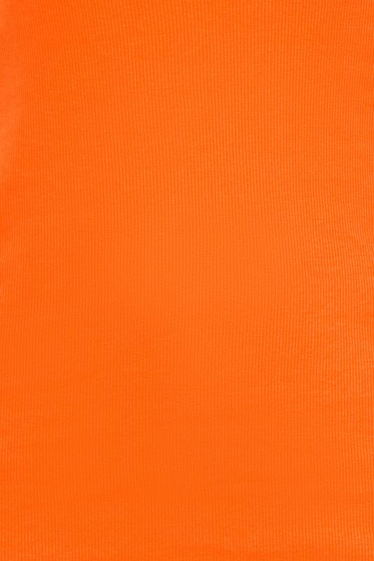YOURS Plus Size Orange Racer Back Vest Top | Yours Clothing 4