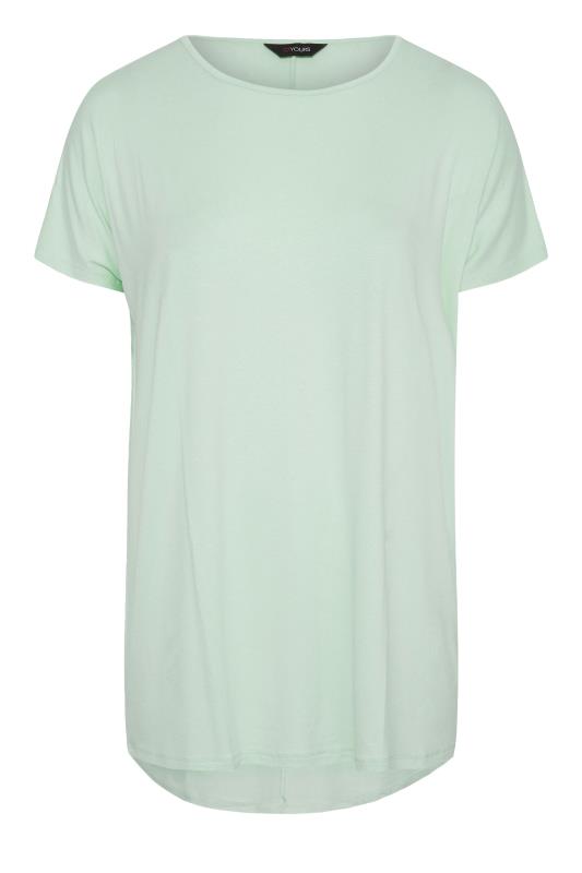 Plus Size Mint Green Grown On Sleeve T-Shirt | Yours Clothing 5