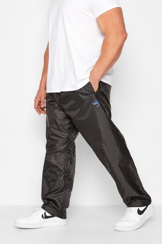 D555 Big & Tall Black Pack Away Waterproof Trousers | BadRhino 1