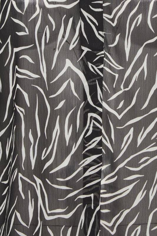 YOURS Plus Size Black Zebra Print Blouse | Yours Clothing 7