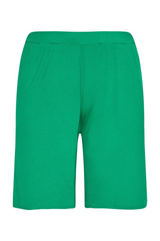 Curve Bright Green Pull On Jersey Shorts 5