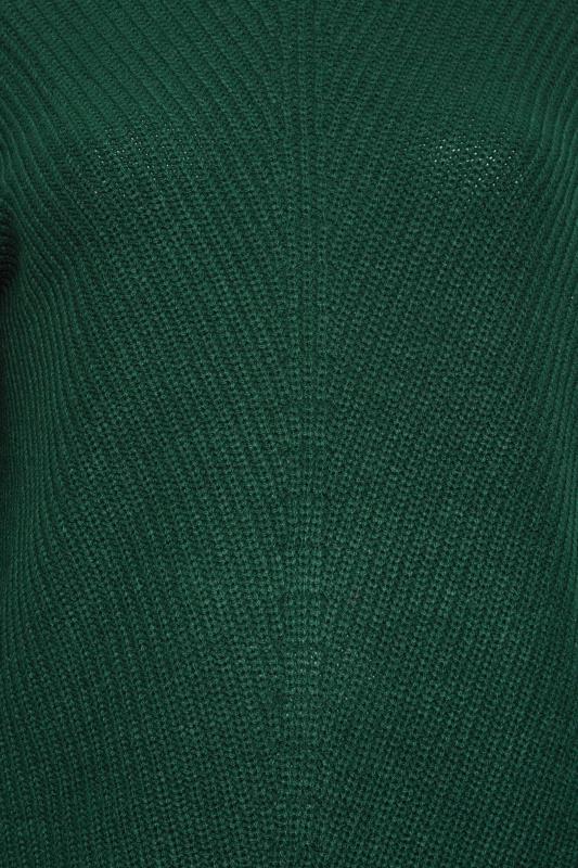 Plus Size Curve Forest Green Essential Knitted Jumper | Yours Clothing 7