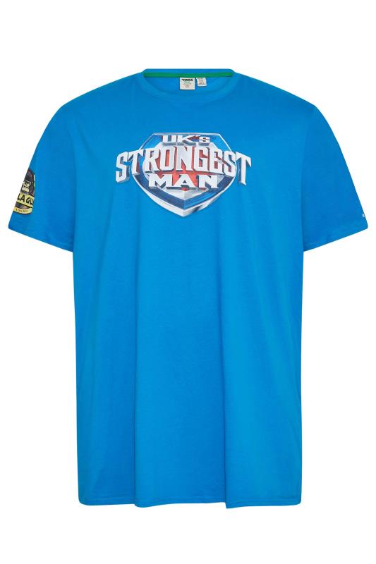 Plus Size  BadRhino Big & Tall Blue Ultimate Strongman T-Shirt