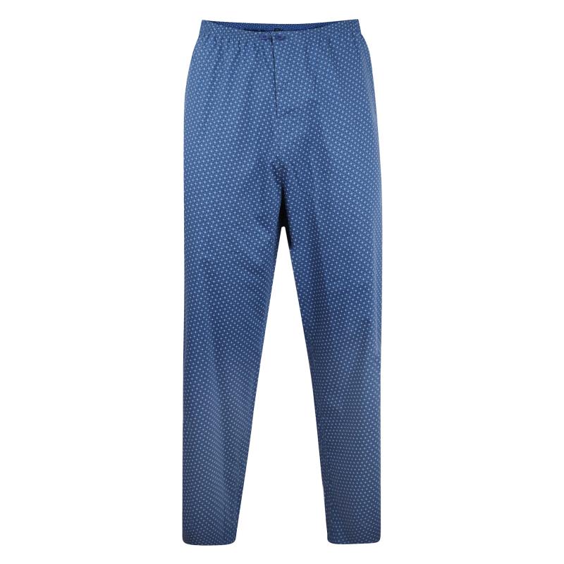 KAM Navy Blue Dobby Print Pyjama Set | BadRhino 6