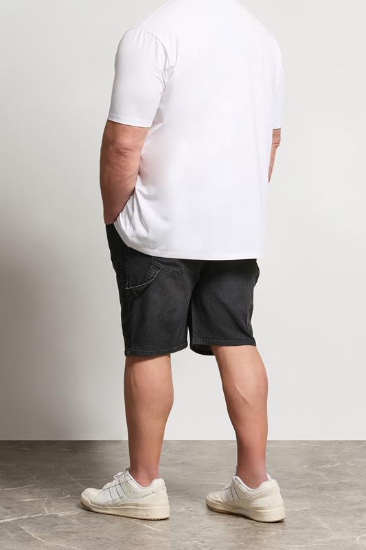 BadRhino Big & Tall Black Wash Carpenter Shorts | BadRhino 4