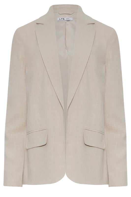 LTS Tall Women's Natural Brown Linen Blazer | Long Tall Sally 7