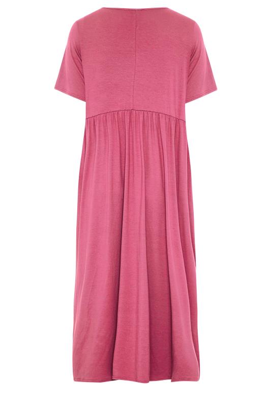 LIMITED COLLECTION Curve Pink Throw On Maxi Dress_BK.jpg