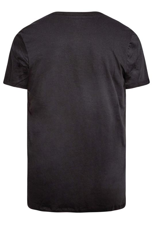 BLEND Big & Tall Black 'Crafted' Print T-Shirt 3