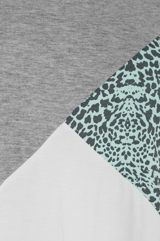 LIMITED COLLECTION Curve Grey Colour Block Leopard Print T-Shirt_S.jpg