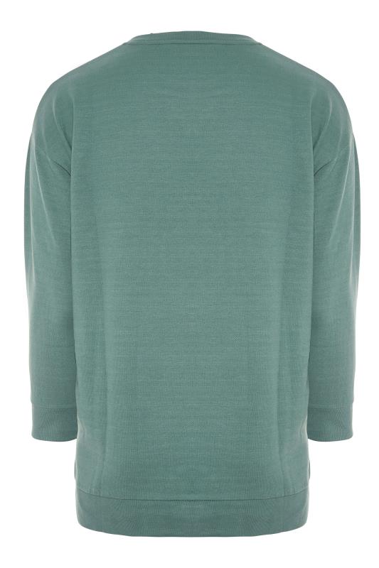 Plus Size Sage Green 'Arizona' Slogan Sweatshirt | Yours Clothing 7