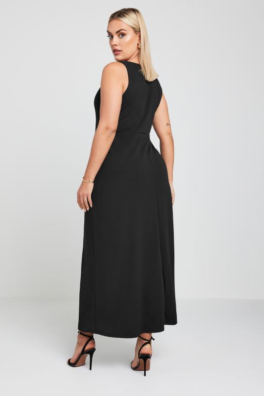 LIMITED COLLECTION Plus Size Black Square Neck Maxi Dress | Yours Clothing 4