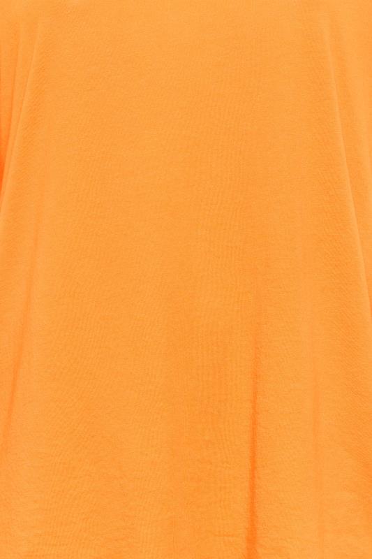 Plus Size Bright Orange Essential Short Sleeve T-Shirt | Yours Clothing  5