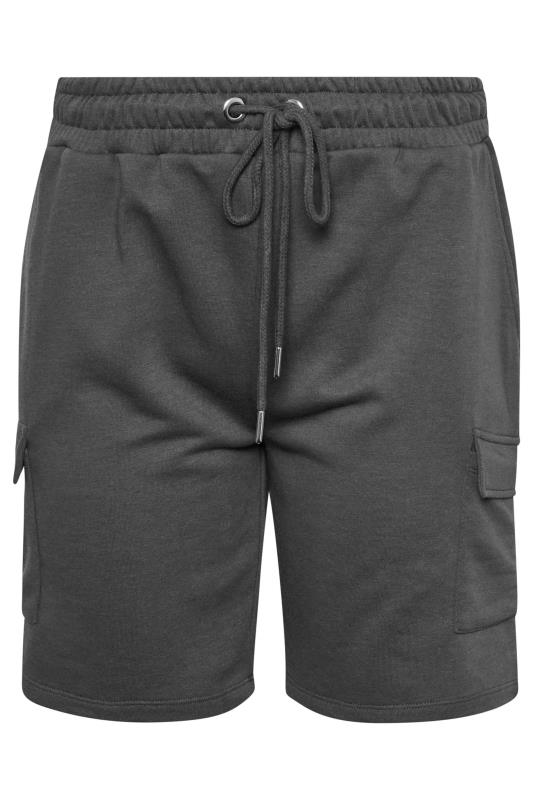 YOURS Plus Size Grey Cargo Jogger Shorts | Yours Clothing 5