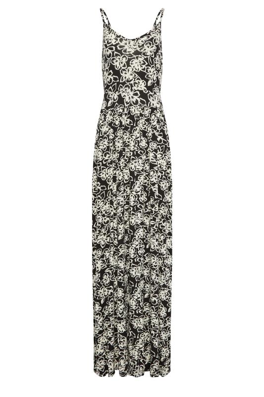 LTS Tall Women's Black Floral Strappy Maxi Dress | Long Tall Sally 6