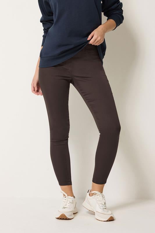  M&Co Chocolate Brown Skinny Jeggings