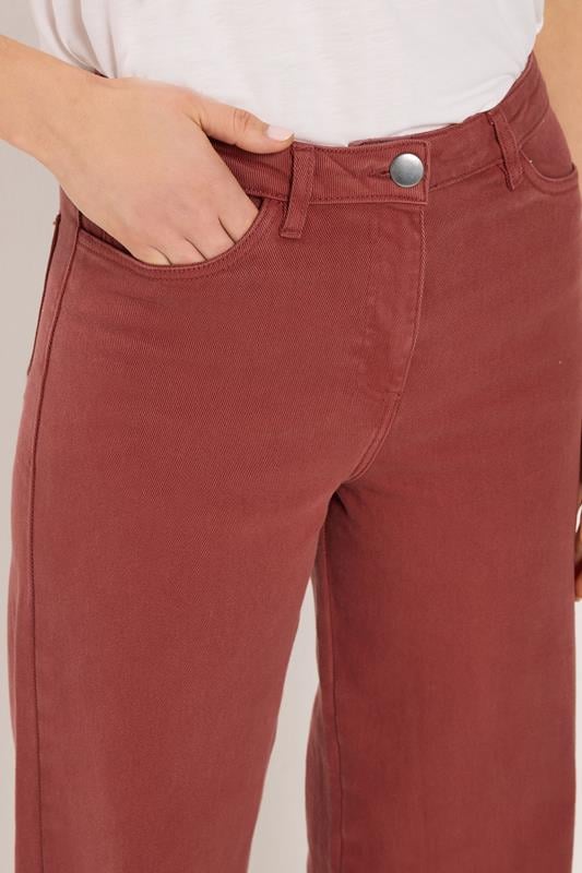 LTS Tall Women's Rust Orange Wide Leg Jeans | Long Tall Sally 5