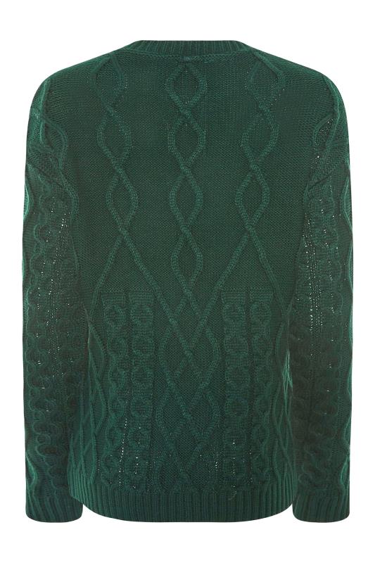 LTS Forest Green Cable Knit Jumper 7