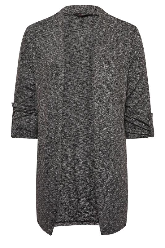 Plus Size Charcoal Grey Marl Cardigan | Yours Clothing 6
