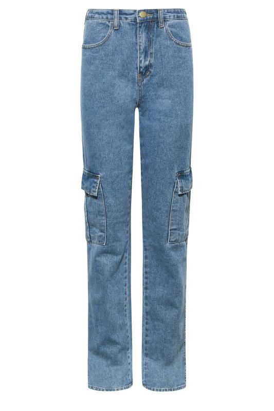 LTS Tall Blue Cargo Pocket Jeans 4