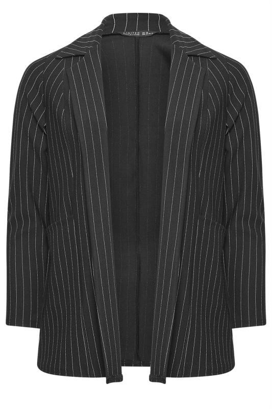 LIMITED COLLECTION Plus Size Black Pinstripe Pocket Blazer | Yours Clothing 7