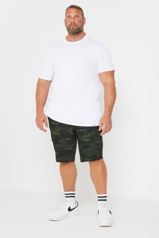 BadRhino Big & Tall Green Camo Cargo Shorts | BadRhino 3