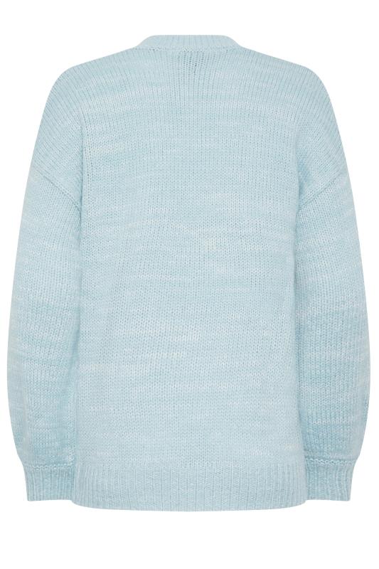 LTS Tall Light Blue Chunky Cable Knit Jumper | Long Tall Sally 7