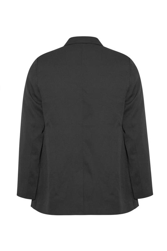 Plus Size Black Lined Blazer | Yours Clothing 7