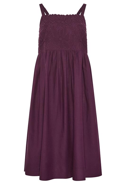 EVANS Plus Size Purple Cornelli Maxi Dress | Evans 5