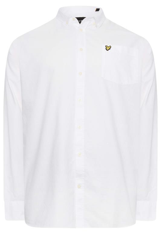 LYLE & SCOTT Big & Tall White Oxford Shirt | BadRhino 3