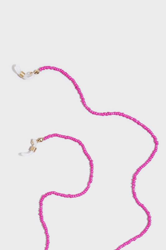 Pink Beaded Sunglasses Chain 5