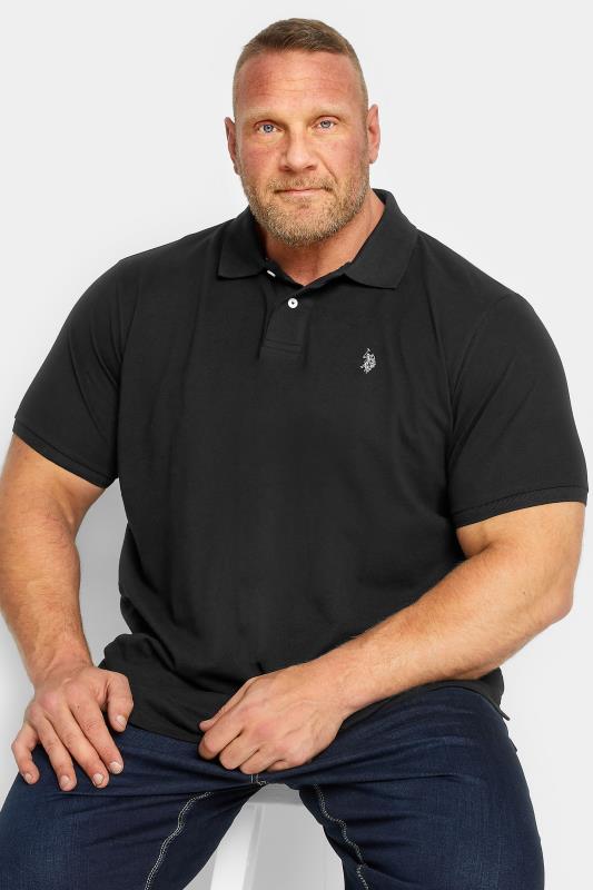 Men's  U.S. POLO ASSN. Big & Tall Black Polo Shirt