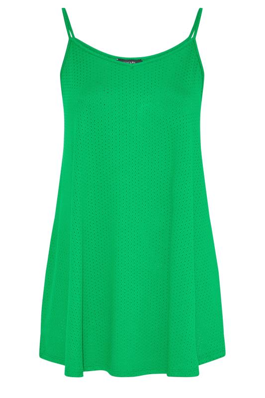 Curve Green Pointelle Strappy Vest 6