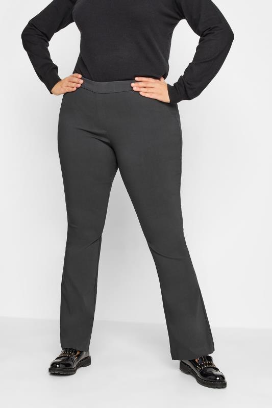 LTS Tall Women's Grey Bi Stretch Bootcut Trousers | Long Tall Sally 1