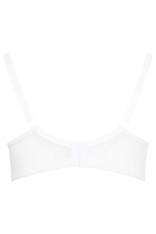 YOURS 2 PACK Black & White Lace Trim T-Shirt Bras | Yours Clothing 13
