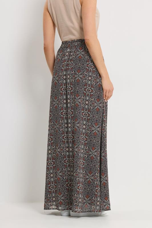 LTS Tall Women's Black Abstract Tie Waist Maxi Skirt | Long Tall Sally 2
