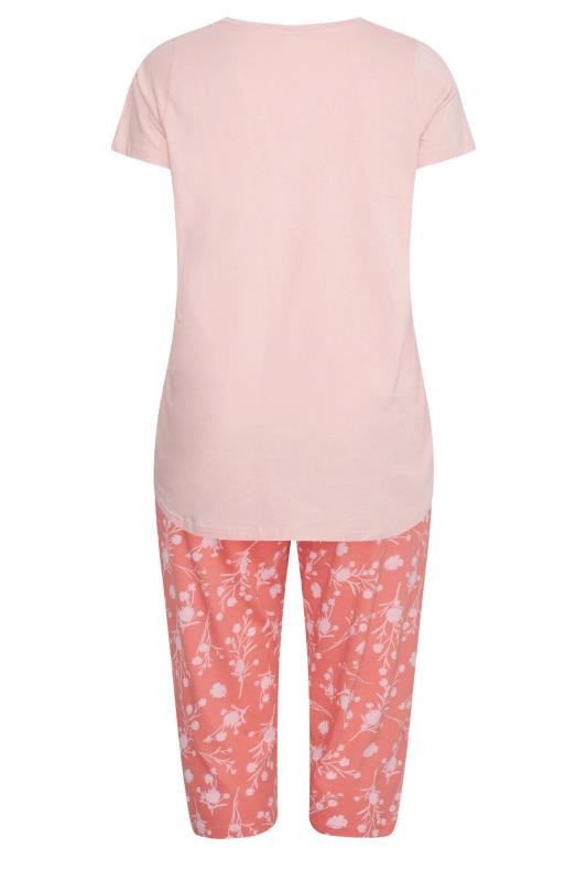 DISNEY Plus Size Pink Winnie The Pooh & Piglet Print Pyjama Set | Yours Clothing  7