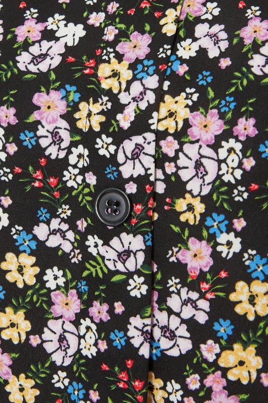 Curve Black Floral Button Detail Tunic Top_S.jpg