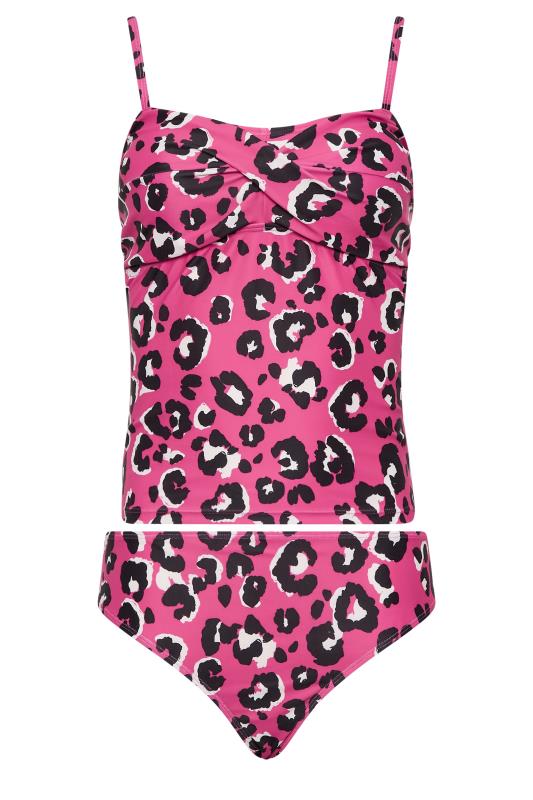 LTS Tall Women's Pink Leopard Print Tankini Set | Long Tall Sally  6