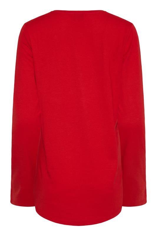 LTS Tall Women's Red Dipped Hem T-Shirt | Long Tall Sally 6