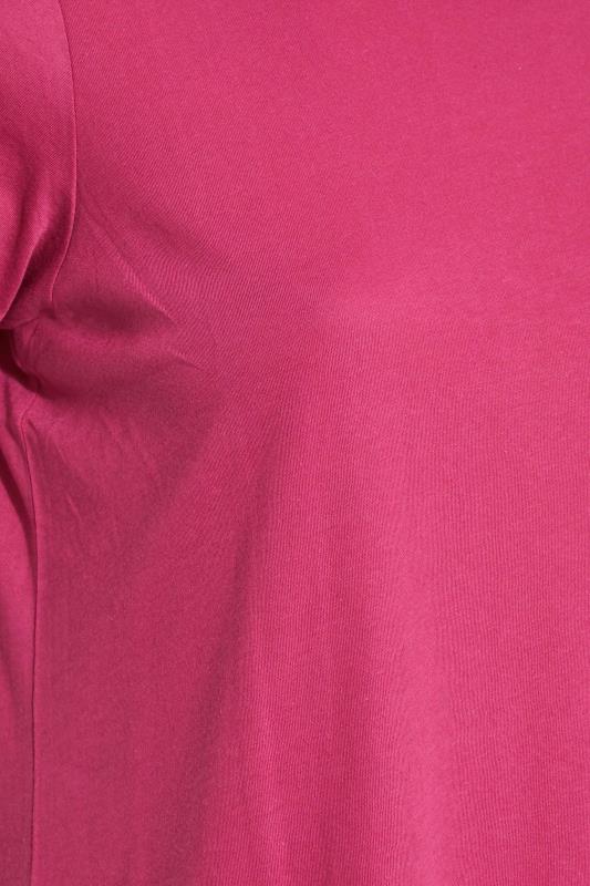 Plus Size Pink Basic T-Shirt | Yours Clothing 5