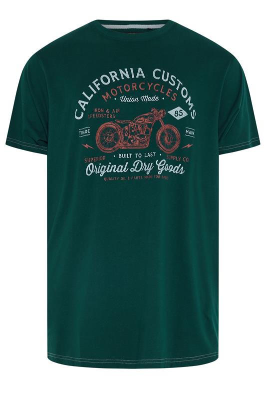 KAM Big & Tall Dark Blue California Customs Graphic Print T-Shirt | BadRhino 1