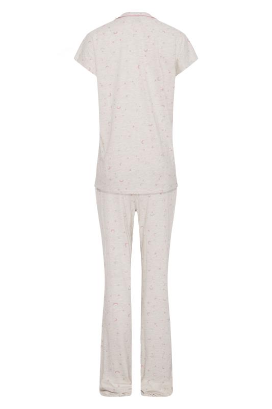 LTS Tall Grey Moon & Star Print Cotton Pyjama Set 7