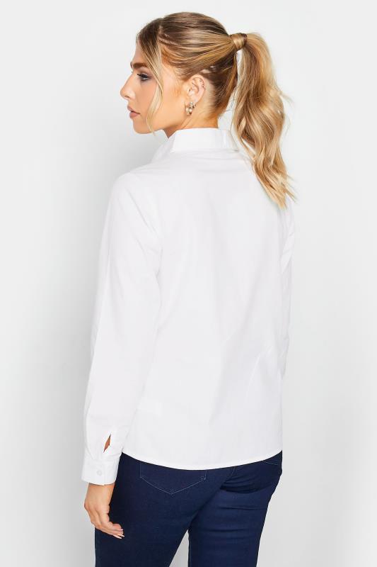 M&Co White Fitted Poplin Shirt | M&Co 3