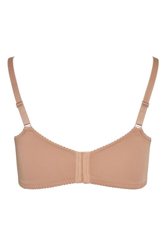 Nude Brown Lace Non-Padded Underwired Balcony Bra 4