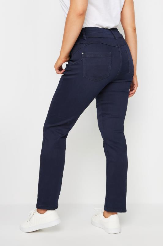 M&Co Indigo Blue Lift & Shape Straight Leg Jeans | M&Co 3