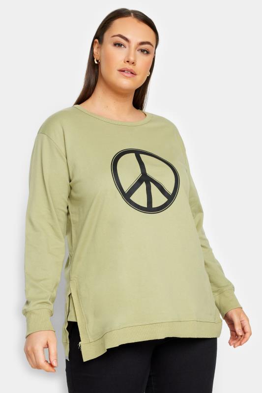 Evans Green Peace Out Sweat Top 1