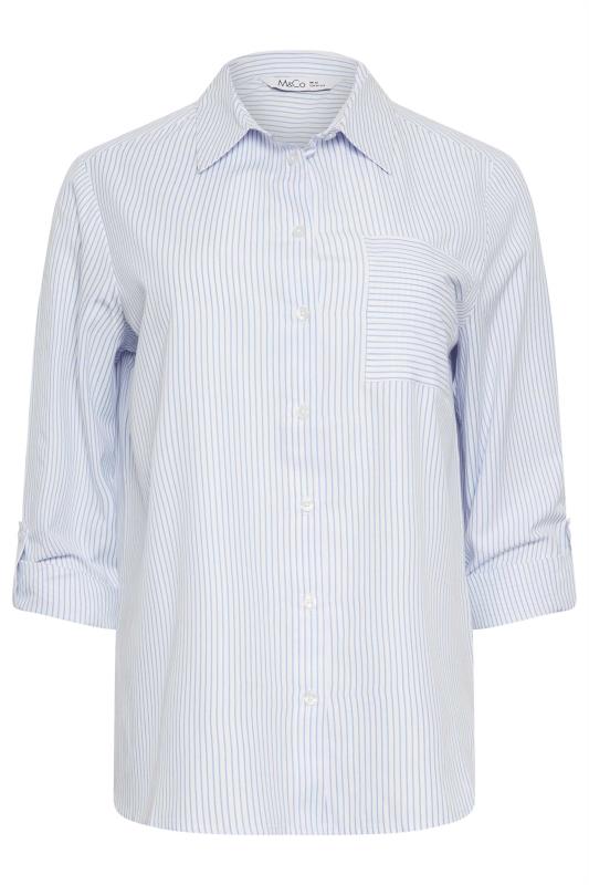 M&Co Blue & White Striped Shirt | M&Co 7