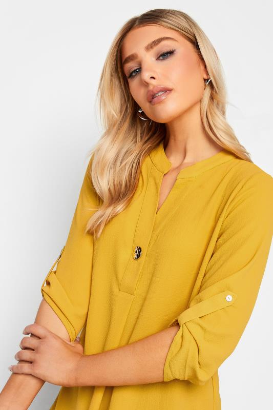 M&Co Yellow Long Sleeve Button Blouse | M&Co 4
