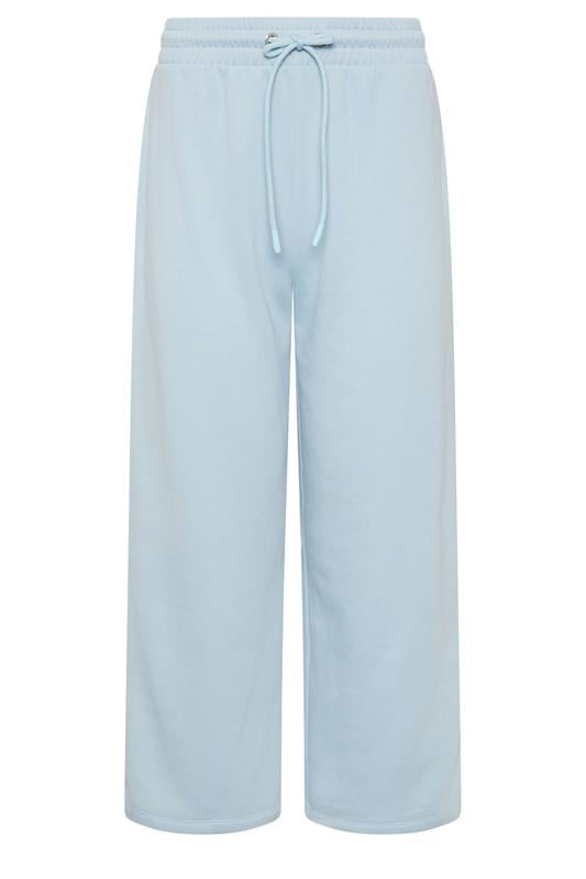M&Co Petite Light Blue Wide Leg Joggers | M&Co 5