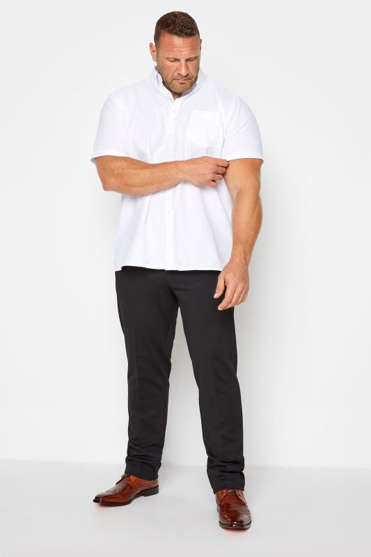 KAM White Oxford Short Sleeve Shirt | BadRhino 2